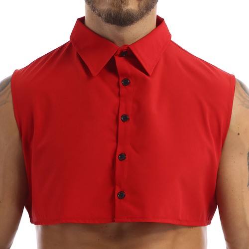 Para hombres Cuello Falso Músculo Informal Camiseta Cuello Falso Media Camisas Camiseta Prendas para el torso Elegante - Imagen 22 de 33
