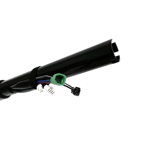Black 12" Prewired Drilled 1.25" Ape Hanger Handlebar For 14-15 Road King FLHR F - Picture 6 of 10