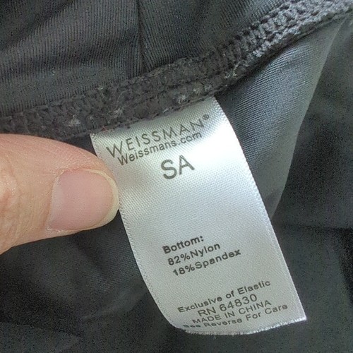 Weissman Womens Dancewear Dance Costume Shorts Bottoms Stretchy Black SA Small - Picture 3 of 4