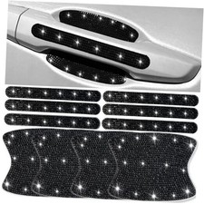 10 pcs Bling Diamond Car Door Handle Stickers, Bling Car Accessories for Black