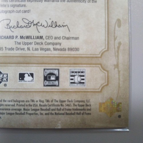 2005 Upper Deck Legacy Cut Lou Boudreau Cleveland Indians Auto/99 #LC-LB - Picture 10 of 24