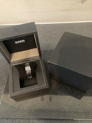 Rare RADO ladies Diastar Jubile Watch 4 diamonds on face ceramic and Tungsten