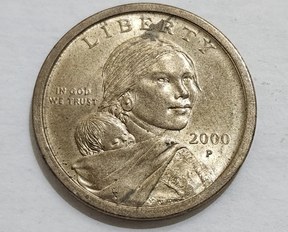 Moeda de dólar Sacagawea 2000 P - Imagem 2 de 4