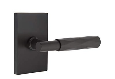 Emtek Select Privacy, Rectangular Rosette, T-Bar Stem, Tribeca Handle US19 RH