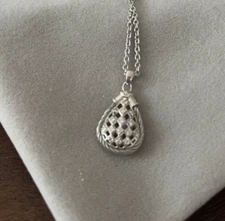 Charriol Diamond Teardrop Necklace with cable