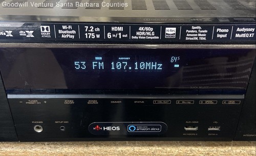 Denon Dolby Atmos HEOS Reciever AVR-X1500H - Picture 2 of 11