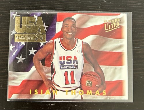 1993-94 NBA Fleer Ultra USA Basketball #370 Isiah Thomas - Pistons