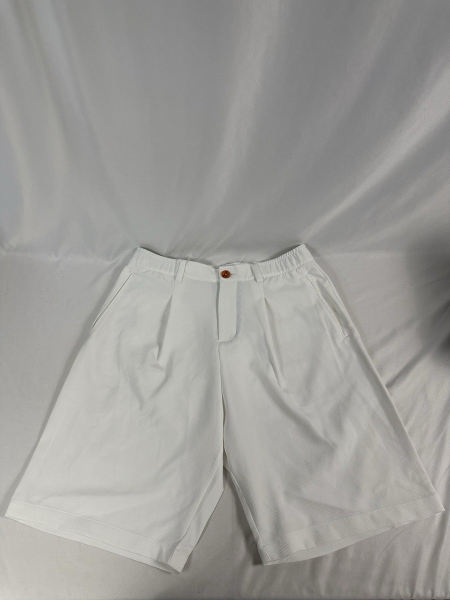 Adidas x MALBON Golf 10 “White” Pleated Shorts IN7574 Travis