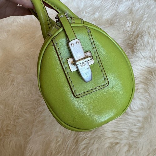 Vintage Michael Kors Barrel Bag 2000s Y2K Top Handle Leder kleine Handtasche Umhängetasche - Bild 12 von 13
