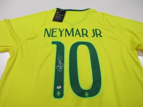 Autographed Signed Neymar Jr. Nike Brazil Soccer Futbol Jersey w COA