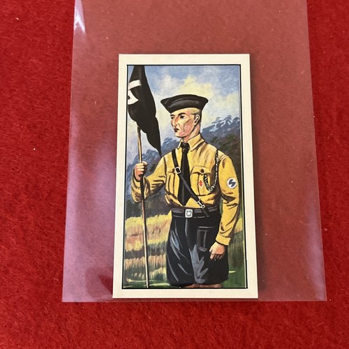 1971 Tony Oliver SA SS “German Uniforms” SS FLAG CARRIER Trade Card #47 NM-MT