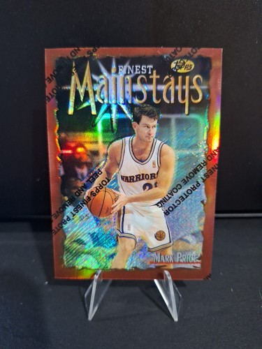 1997 Topps Finest Mainstays REFRACTOR Unpeeled #188 Mark Price Warriors