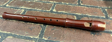 Vintage Recorder Wood Made In Germany Brown