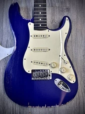 Relic Purple Pistols Crown Barncaster Strat GUITAR BODY ONLY PARTCASTER USA MADE