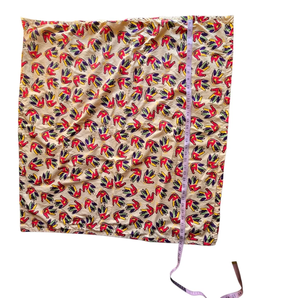 Handmade Baby Stroller Blanket Reversible Thanksgiving Turkey Theme 34" x 34" - Image 3 of 4