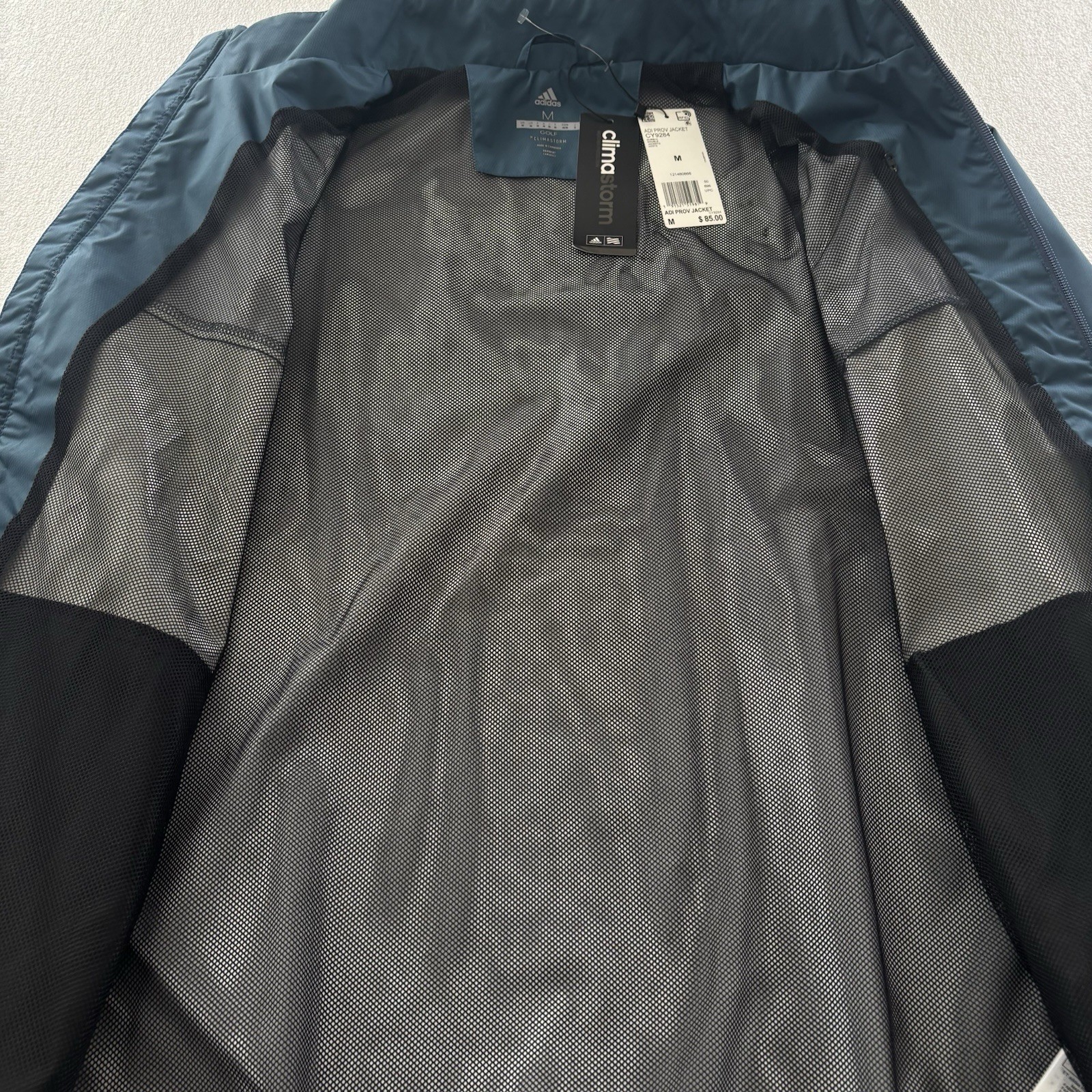 Adidas Climastorm Water Resistant Golf Jacket Full Zip Size Medium NWT thumbnail 5