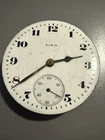 ANTIQUE 18s ELGIN GRADE 336 17J OPEN FACE POCKET WATCH MOVEMENT PARTS/Ticks!