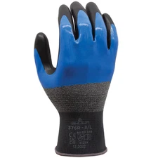 SHOWA 376 Foam Nitrile Palm Coated Glove with 3/4 Nitrile Undercoat - Size XL