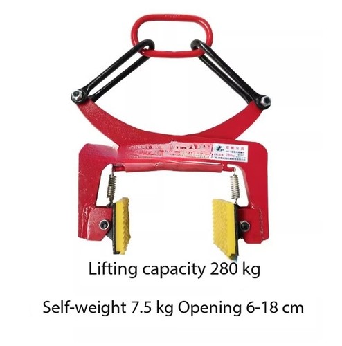 350 kg Hebeklemme Industriequalität Steinhandling 30-51 cm Öffnungsgröße - Bild 14 von 14