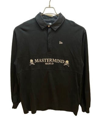 New Era × Mastermind WORLD Rugby shirt Size: XXL Black 14200724 Men