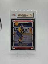 1990 NHL SCORE MATS SUNDIN #398 - KSA 9.5 NEAR GEM MINT - QUEBEC, RC