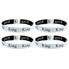 4 Pcs Bed Sheet Organizer Bands 350x40mm Adjustable Storage Bands, White (KING)