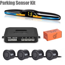 New LED Parking Sensor System Backlight Parktronic Monitor Display Kit Backup De