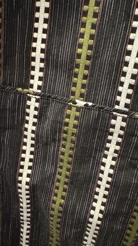 Tommy Bahama Shirt M Black Green Striped Flip Cuff Button Up Long Sleeve Casual - Picture 7 of 8