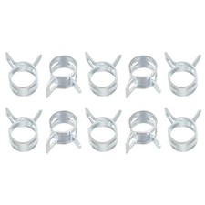 20pcs Spring Hose Clamp 65Mn Steel 10mm Low Pressure Air Clip Zinc Plated