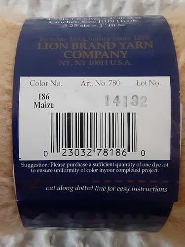 Lion Brand Image Hilo MAÍZ 186 Lote 14132 Acrílico Mohair 2.5 OZ NUEVO - Imagen 5 de 6