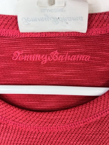 Tommy Bahama Reversible Performance T Shirt Men Large Red Island Zone Crew Neck - Picture 4 of 10