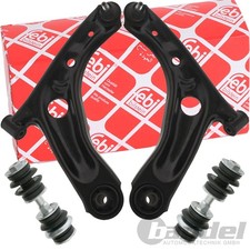 2x FEBI QUERLENKER + KOPPELSTANGE VORNE passend für CITROEN C1 PEUGEOT 107 AYGO
