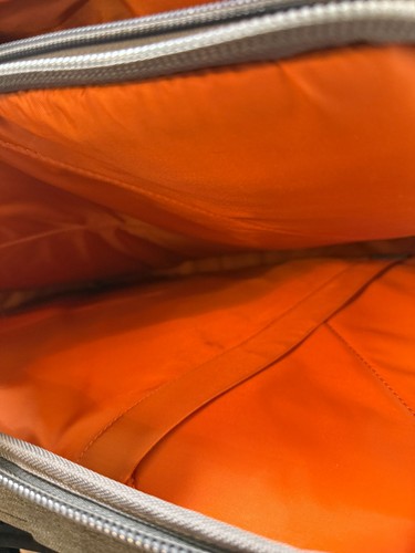 eBags Professional Slim Laptop Backpack Gray Padded Orange Interior Discontinued - Photo 10/15