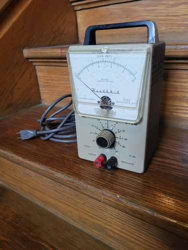 Voltímetro tubo de vacío de CA Heathkit modelo VTVM IM-38--enciende/no probado - Imagen 2 de 7