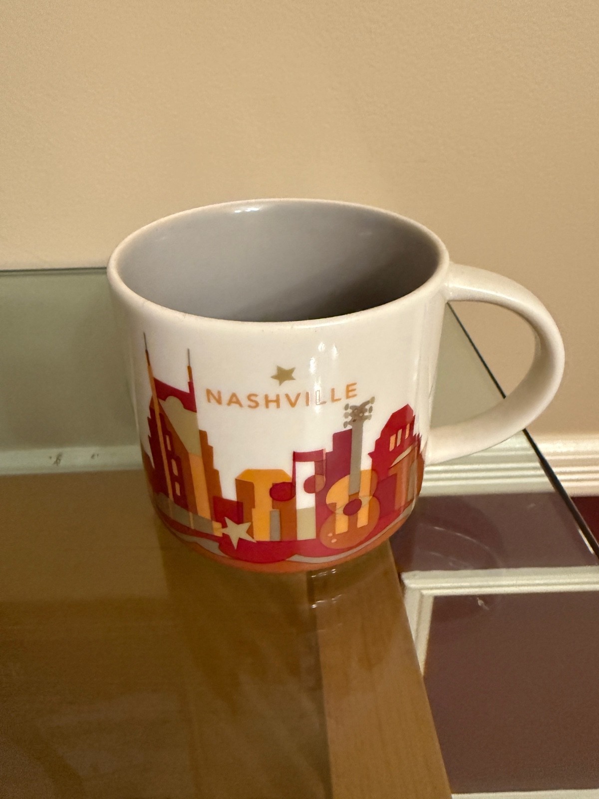 Starbucks You Are Here 2012 Collection Nashville Coffee Mug 14 Oz