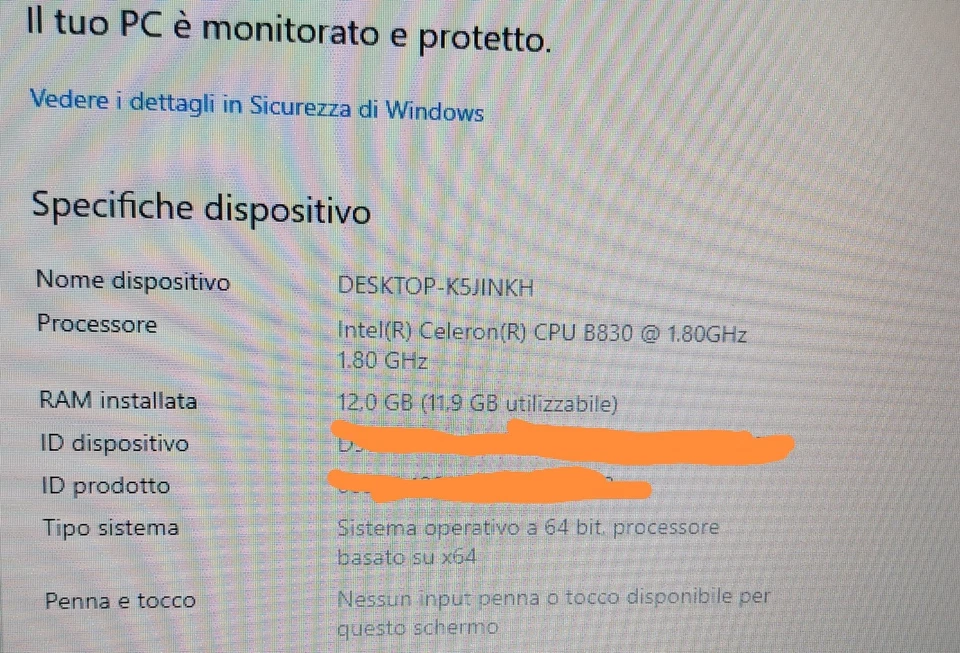 Compaq CQ58 Notebook PC Celeron B830 12gb ddr3 480GB SSD HDMI DVD Windows 10 - Immagine 3 di 4