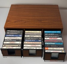 Vintage Add n Stac 3 Drawer Cassette Tape Organizer Storage Holder Case Lot 23