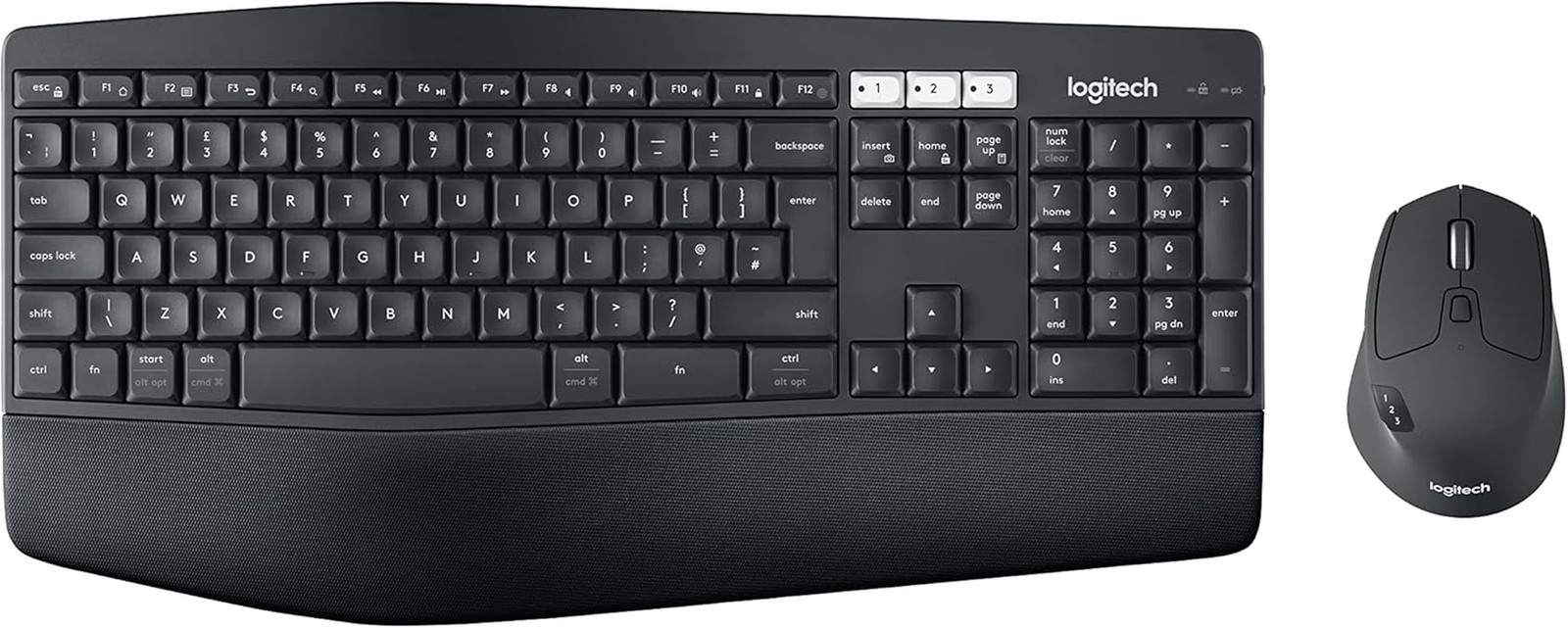 Logitech MK850 Performance Kabelloses Tastatur-Maus-Set, Bluetooth 2.4 Ghz Ver