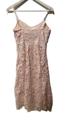 Ted Baker London Valens Pink Lace Midi Dress Size 1 - Picture 10 of 10