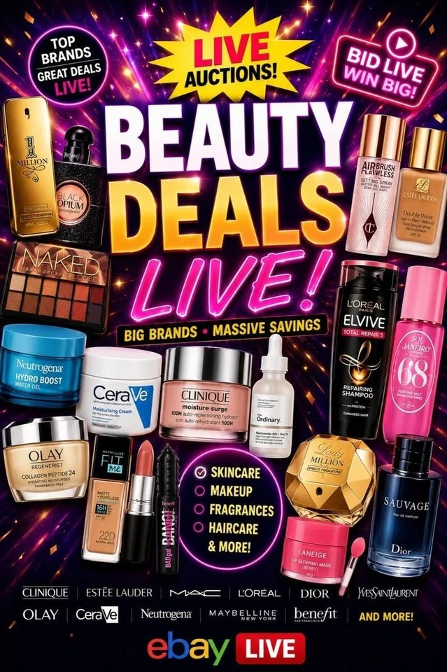 Beauty Deals LIVE! Skincare, Makeup, Haircare, Fragrance & More