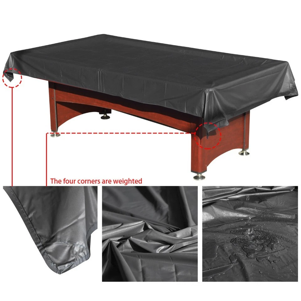 Waterproof PVC Billiard Table Cover Perfect Fit for Snooker and Tennis - Image 2 of 4