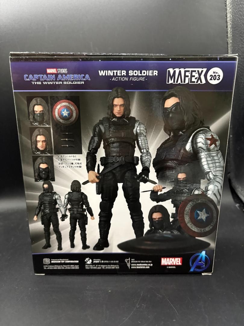 MAFEX ウィンターソルジャー No.203 MAFEX WINTER SOLDIER No.203 Medicom Toy CAPTAIN AMERICA