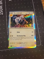 Holo Aerodactyl 142/165 Rare Scarlet and Violet 151 Pokemon TCG