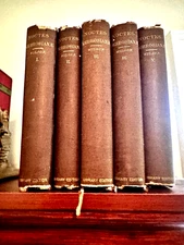 1866- 1867, Revised Ed., 5 Vols (Complete), Noctes Ambrosianae, John Wilson