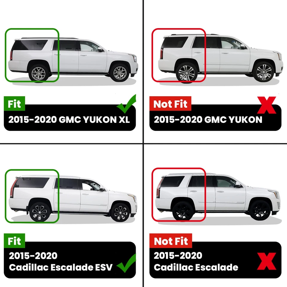 LASFIT Floor Mats for Chevrolet Suburban / GMC Yukon XL 2015-2020 Cargo Liner Foto 2 de 4