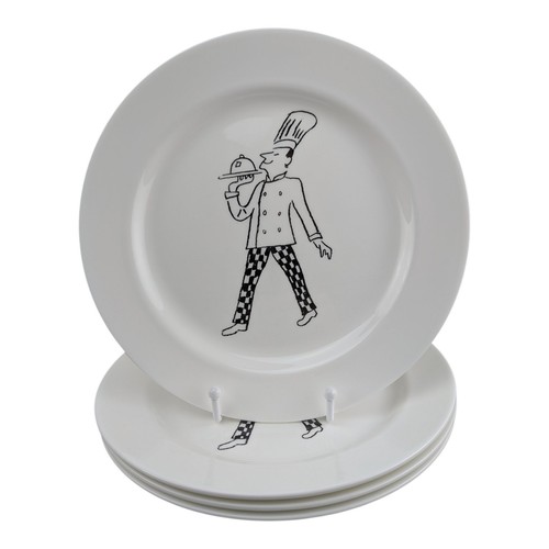 4er Set Wedgwood Bone China Grand Gourmet Chef bedeckt Hauptteil 9 3/4" EUC! - Bild 1 von 9