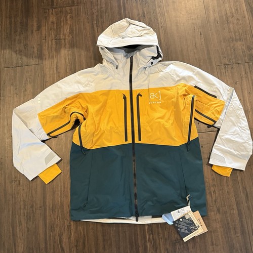Chaqueta de snowboard Burton AK Swash GORE-TEX 2L 2025 NUEVA CON ETIQUETAS para hombre $500 gris esmeralda