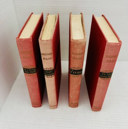 VTG Lot Of 4 Books By Ogden Nash Hardcover Little Brown & Co. 1938-1953 - Picture 5 of 21