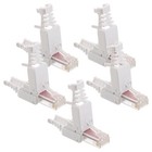 5 Pcs Category 6 Gigabit Cat6 Connector Cable Connectors