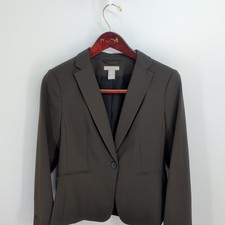 H&M Single Button Notched Lapel Career Office...